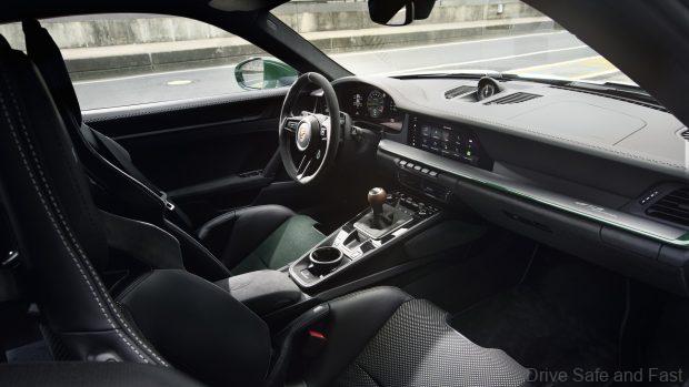 cabin of the Porsche 911 GT3 100 Jahre Nürburgring Edition