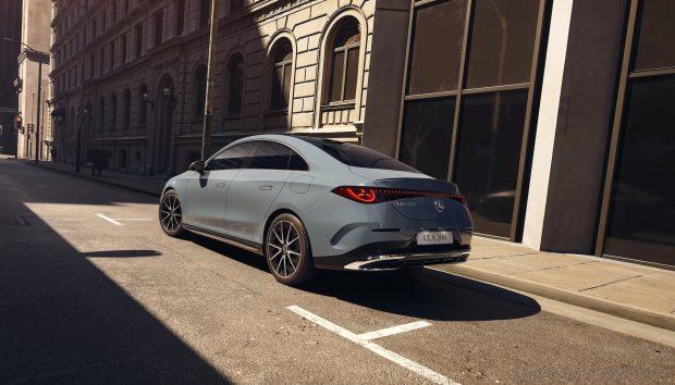 rear of the mercedes-benz cla 200 amg line